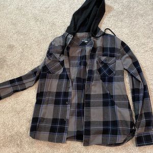 Hooded flannel